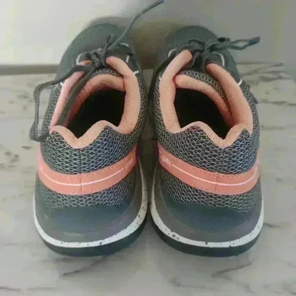 Gravity Defyer Women's Gray Salmon Mighty Walk Orthopedic Walking Sneaker 8.5 - Picture 5 of 14